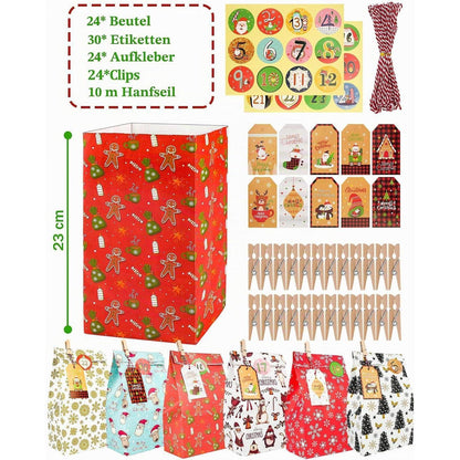 DIY Adventskalender zum Befüllen – Weihnachtskalender Set