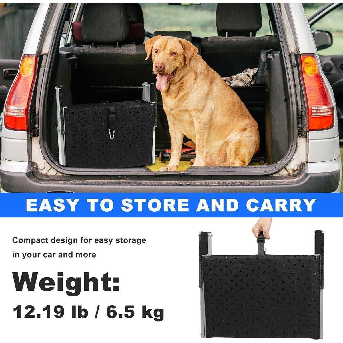 Hundetreppe Klappbar – Gelenkschonende Einstiegshilfe Auto SUV