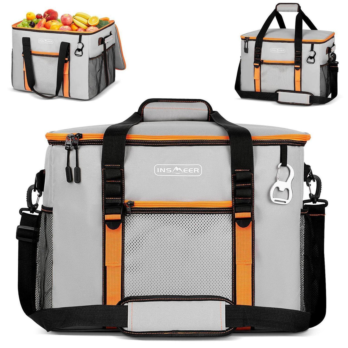 Kühltasche Groß 50L – Faltbar für 80 Dosen & Picknick