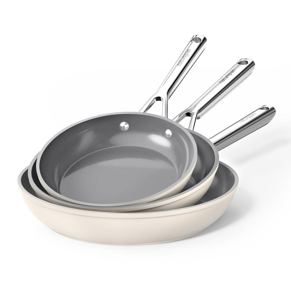 Pfannenset Keramik Induktion 20/24/28cm – Antihaft & Backofenfest