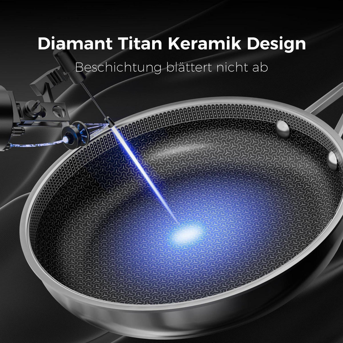 Edelstahl Pfannenset 2-teilig | Antihaft Keramikbeschichtung
