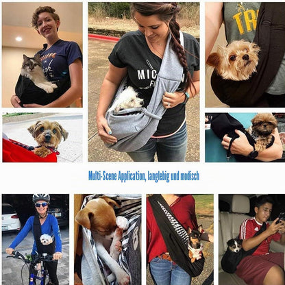 Hundetragetasche für kleine Hunde bis 10kg – Verstellbar & Atmungsaktiv