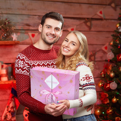 Adventskalender zum Befüllen 2025 – Rosa Weihnachtskalender DIY