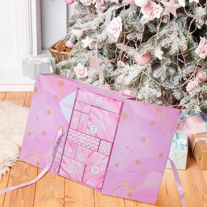 Adventskalender zum Befüllen 2025 – Rosa Weihnachtskalender DIY