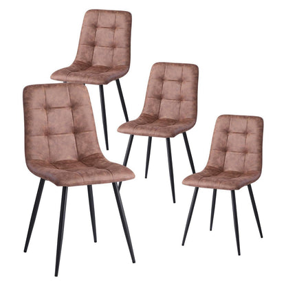 Moderner Esszimmerstuhl-Set 4er-Set, Hellbraun