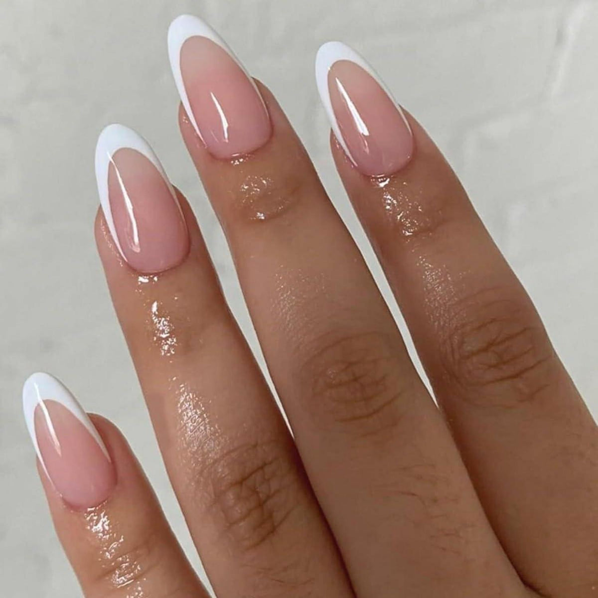 Künstliche French Nails – 120 Stück Mandel Nagelspitzen