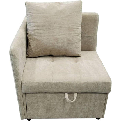 3-in-1 Schlafsofa mit verstellbarer Lehne – Beige