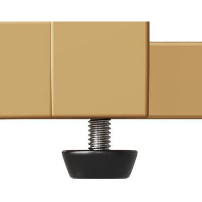 Geometrischer Schrank mit 2 Türen – Weiß, 152x40x75cm