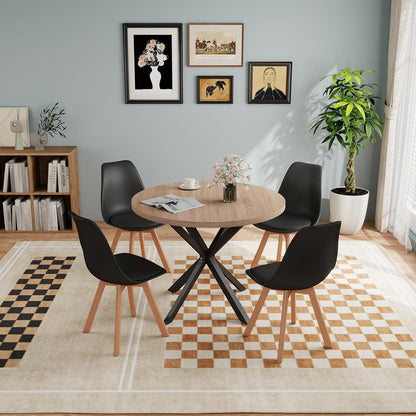 Runder Esstisch Set mit 4 Stühlen – Modernes Esszimmer Möbel