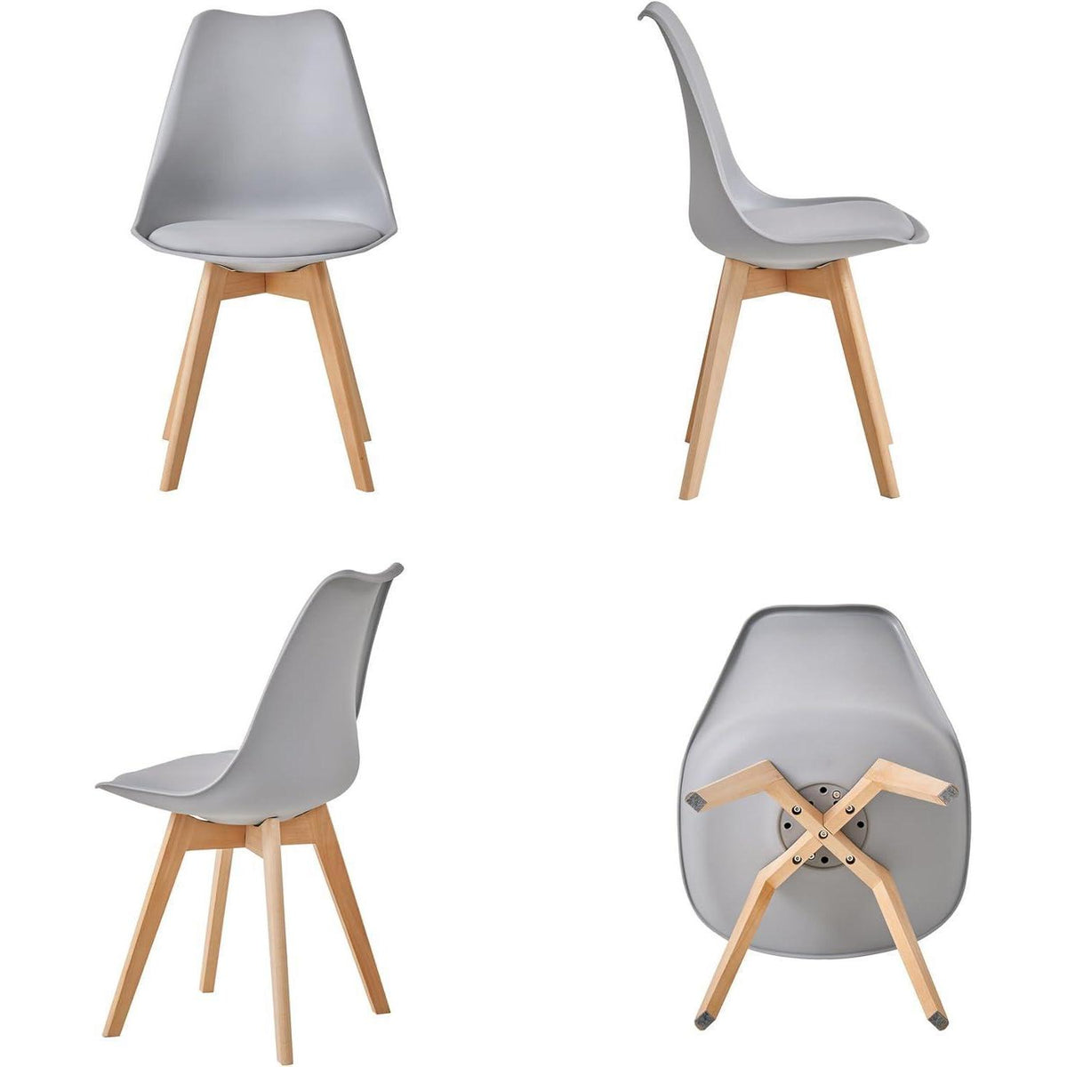 Runder Esstisch Set mit 4 Stühlen – Modernes Esszimmer Möbel