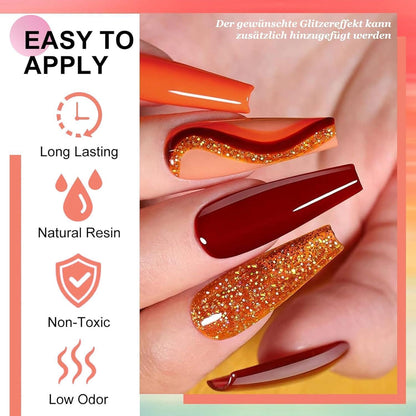 Farbwechselndes Orange UV Gel Nagellack 8ml
