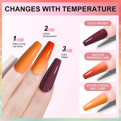 Farbwechselndes Orange UV Gel Nagellack 8ml