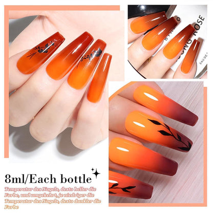 Farbwechselndes Orange UV Gel Nagellack 8ml