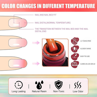 Farbwechselndes Orange UV Gel Nagellack 8ml