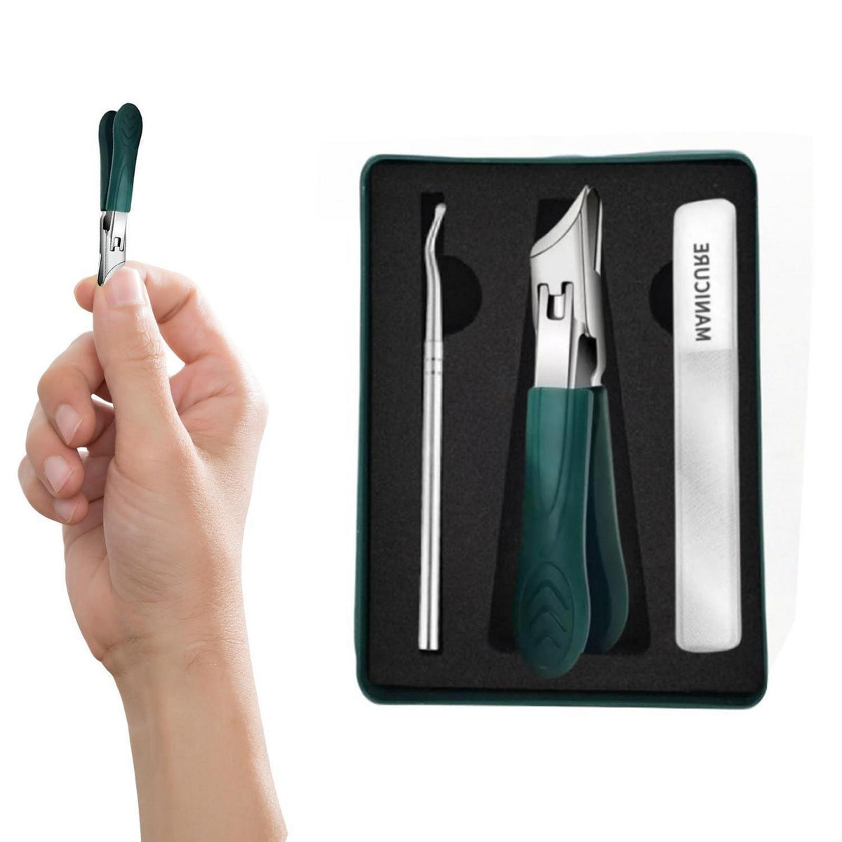3-teiliges Nagelknipser Set für dicke & eingewachsene Nägel