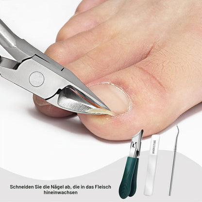 3-teiliges Nagelknipser Set für dicke & eingewachsene Nägel