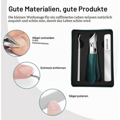 3-teiliges Nagelknipser Set für dicke & eingewachsene Nägel
