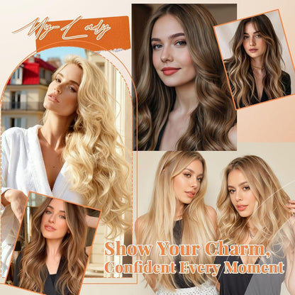 Blond Haarverlängerung Clip-In 40cm Echthaar – 45g