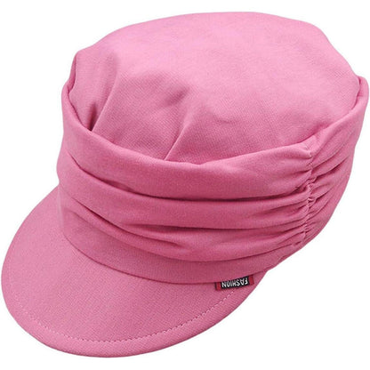 Weiche Damen Schirmmütze Ballonmütze Chemo Turban Rosa
