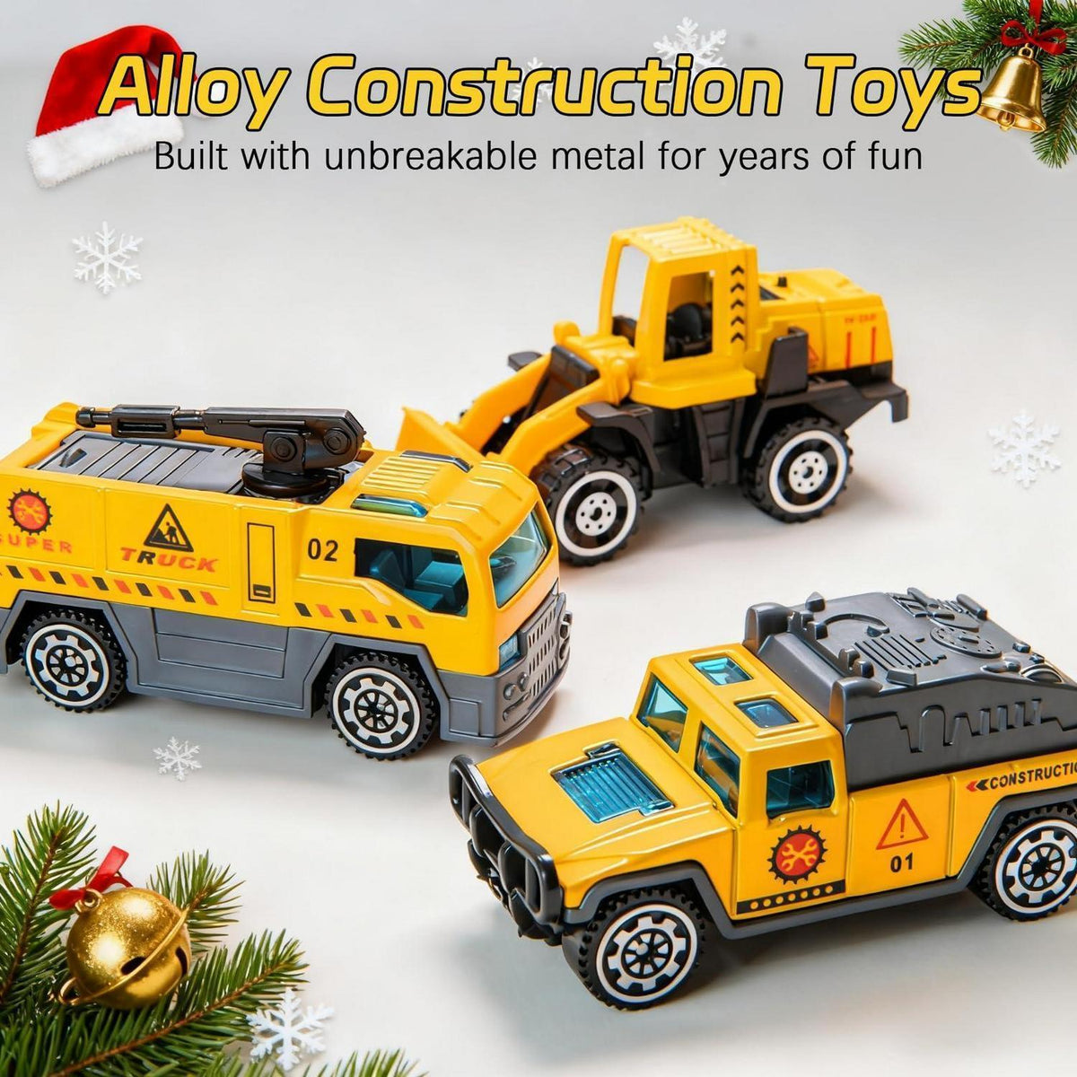 Adventskalender 2026 Spielzeug Auto Baustelle für Kinder