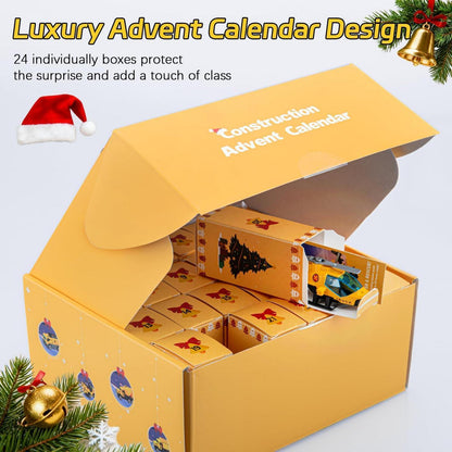Adventskalender 2026 Spielzeug Auto Baustelle für Kinder