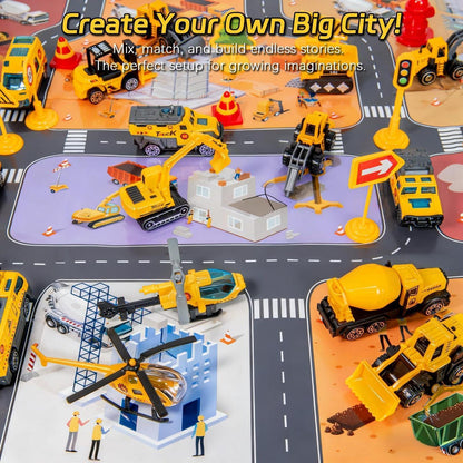 Adventskalender 2026 Spielzeug Auto Baustelle für Kinder