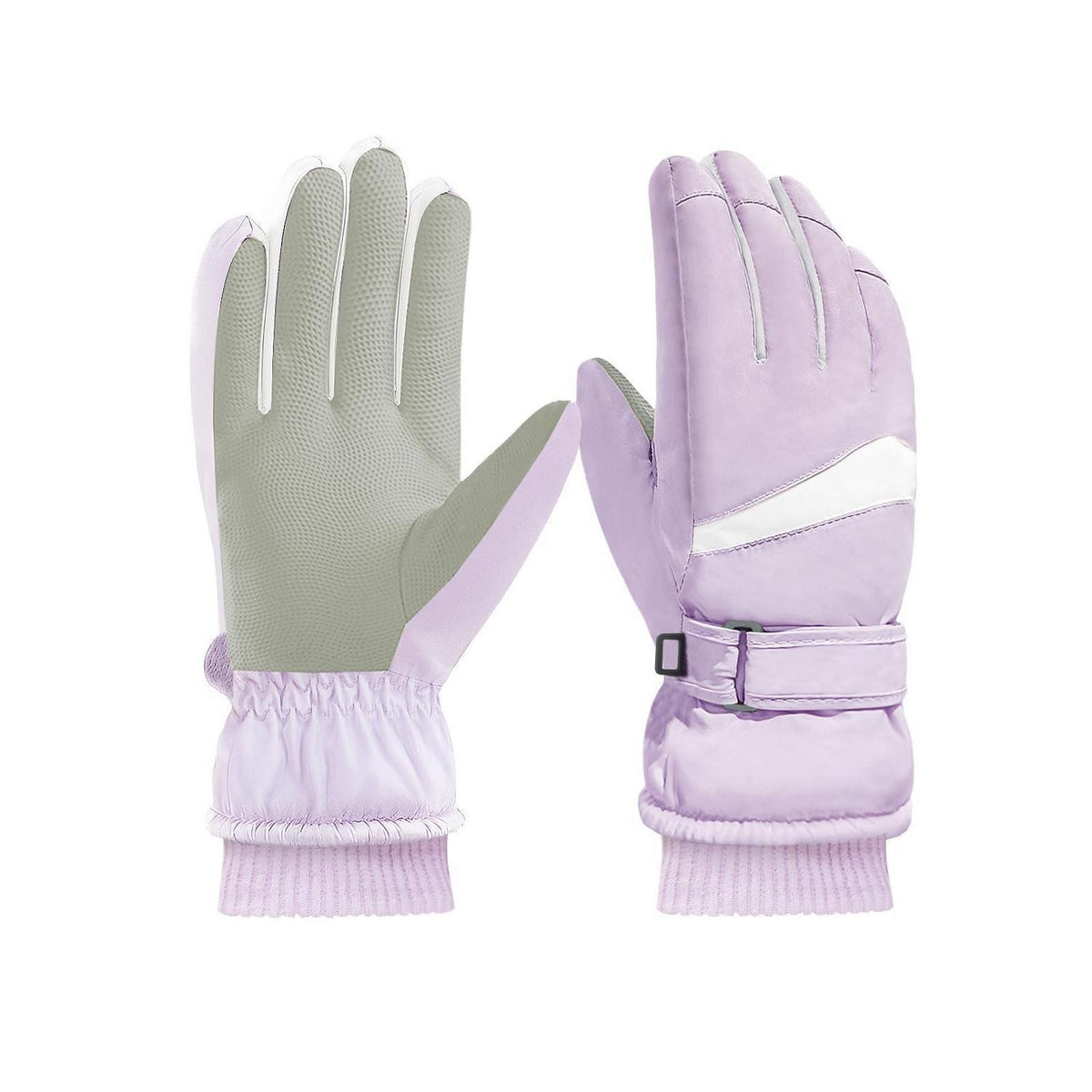 Damen Winter Ski Handschuhe thermisch winddicht hellviolett