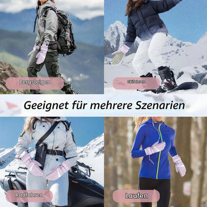 Damen Winter Ski Handschuhe thermisch winddicht hellviolett