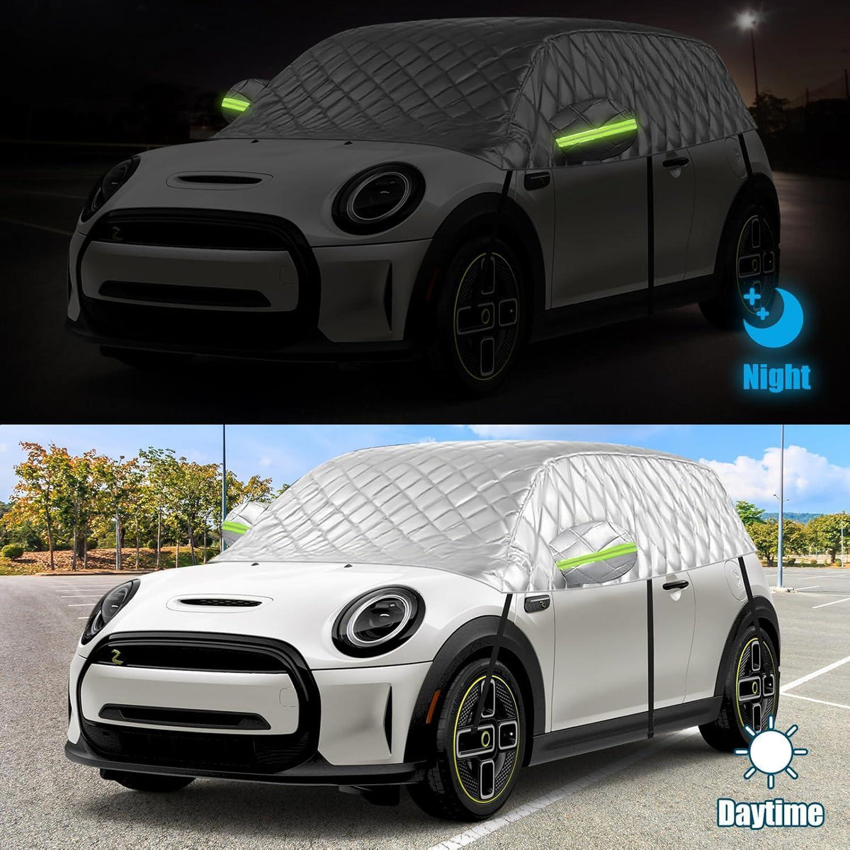 Halbe Autoabdeckung Mini Cooper 3-Türer 2000-2024 Wasserdicht