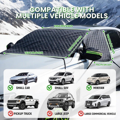 Auto Windschutzscheibenabdeckung Winter Frostschutz Schnee Eis