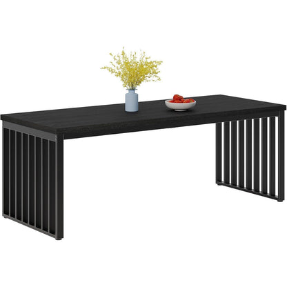 Industrietisch Esstisch 180cm Rechteckig für 6-8 Personen Schwarz