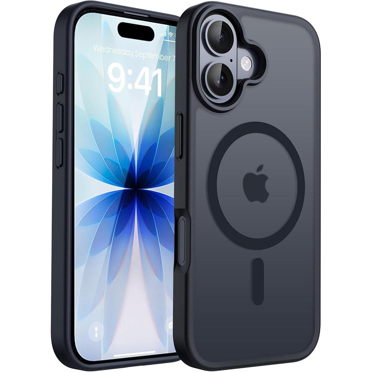 iPhone 17 Hülle mit MagSafe, Kameraschutz, matt A-Schwarz