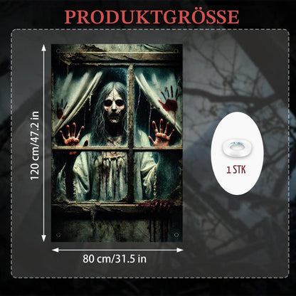 Halloween Fensterbild Geisterdeko – Gruselige Party Deko