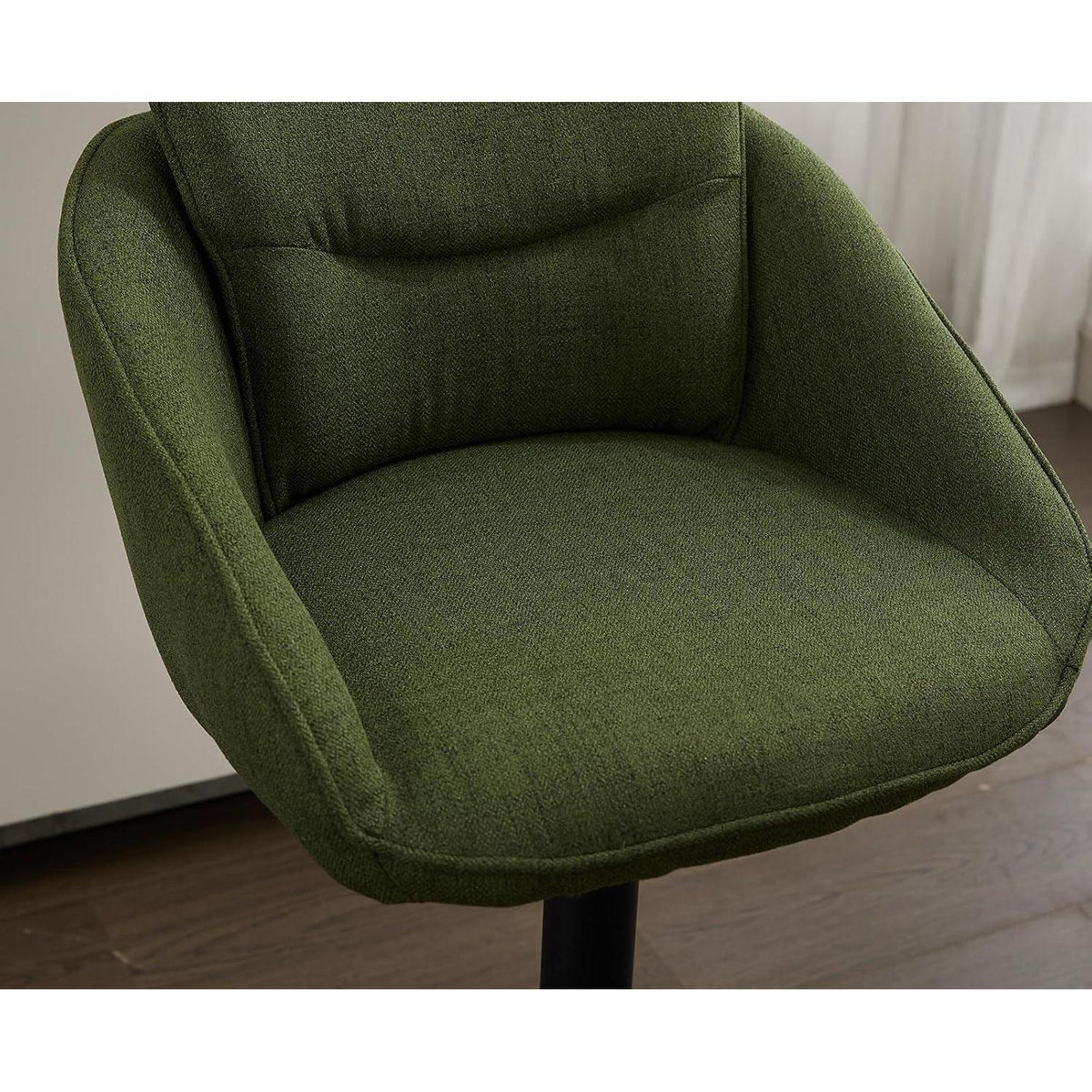 360° Drehbarer Barhocker 4er Set, Grün, Höhenverstellbar