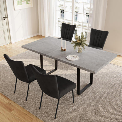 Ausziehbarer Esstisch mit 4 Stühlen – Modernes Esszimmer Set