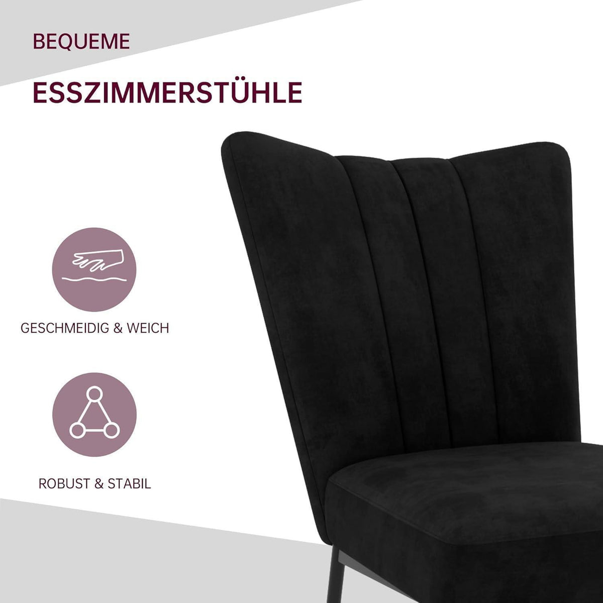 Ausziehbarer Esstisch mit 4 Stühlen – Modernes Esszimmer Set