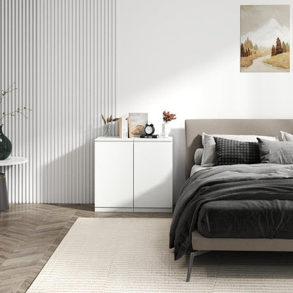 2er-Set Kommoden weiß 40cm – Schlafzimmer, Büro & Flur