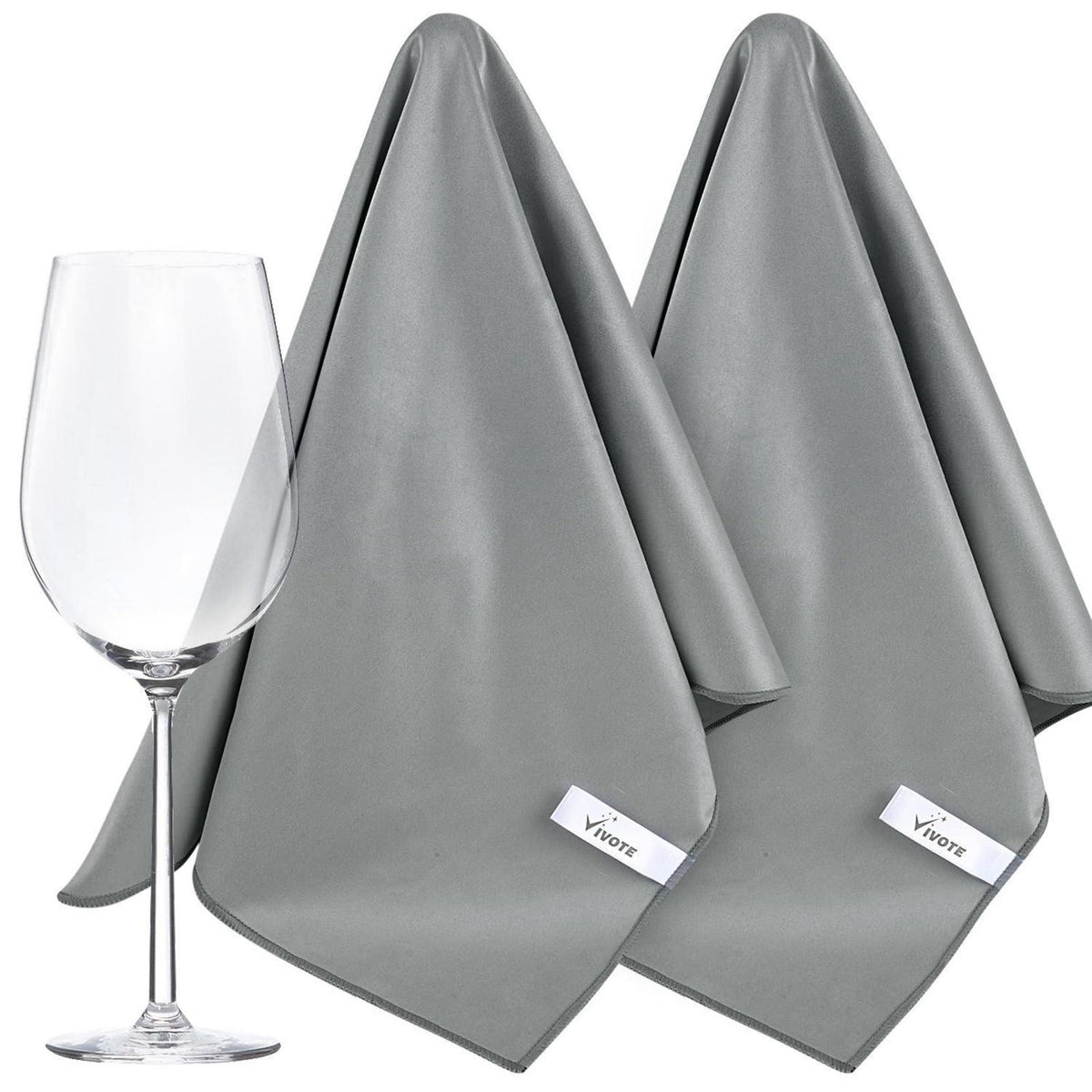 Mikrofaser Glastuch 51x70cm - 2er Set für streifenfreien Glanz
