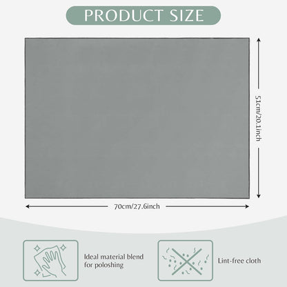 Mikrofaser Glastuch 51x70cm - 2er Set für streifenfreien Glanz
