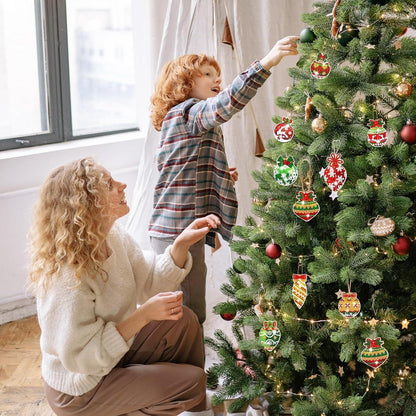 Diamantmalerei Weihnachten Set 20 Schlüsselanhänger DIY Basteln