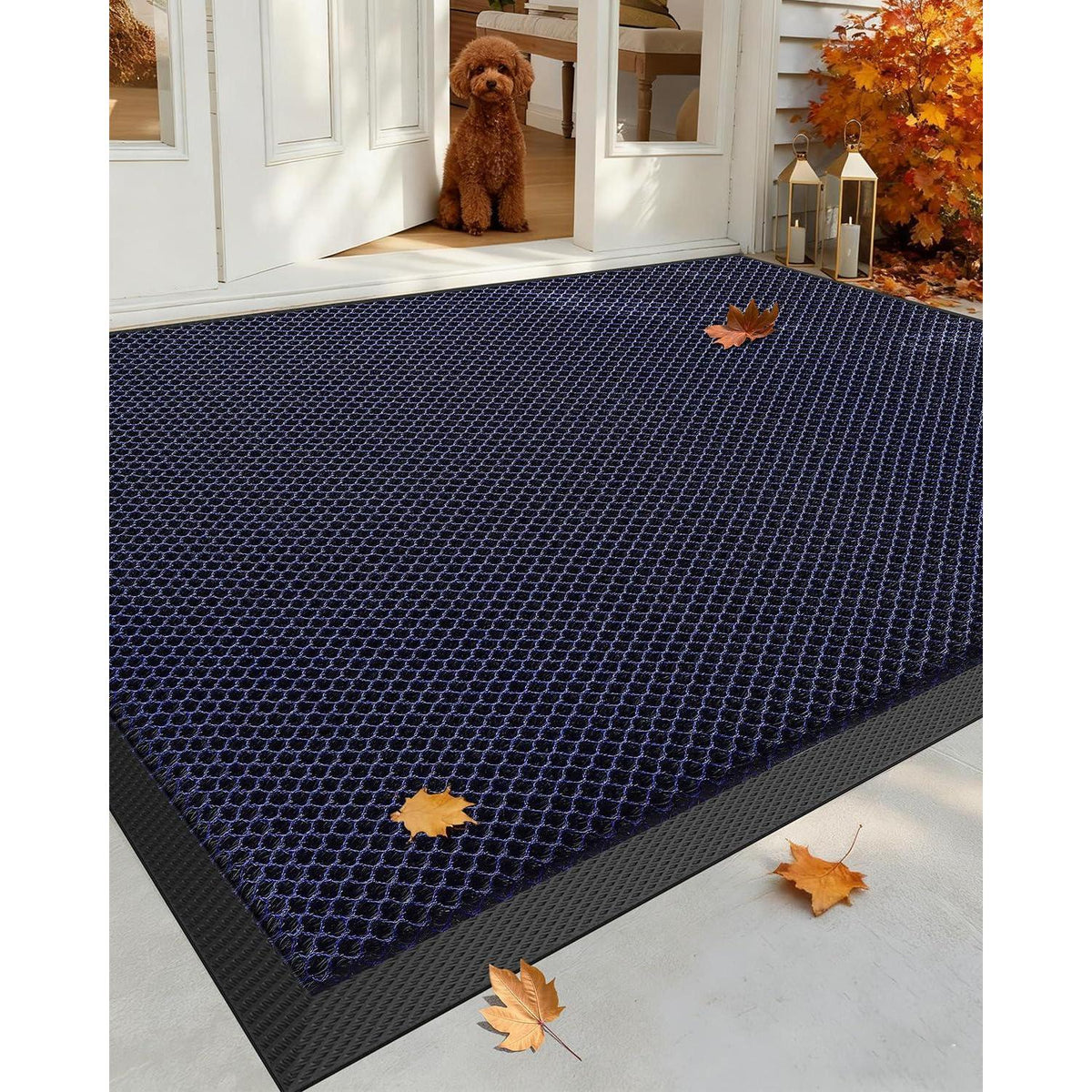 Fußmatte Blau 90x150 cm - Schmutzfangmatte für innen & außen