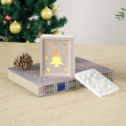Silikonform Weihnachten: Geschenkboxen & Elch zum Gießen