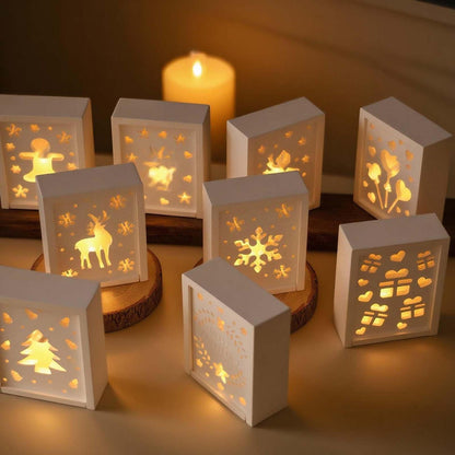 Silikonform Weihnachten: Geschenkboxen & Elch zum Gießen