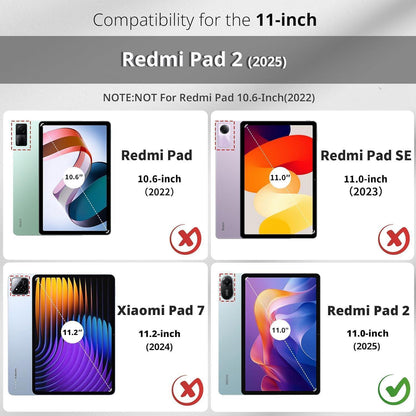 Schutzhülle mit Folie für Xiaomi Redmi Pad 2 11 Zoll, Schwarz