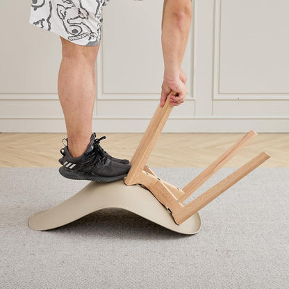 8 Esszimmerstühle mit Buchenholzbeinen – Khaki