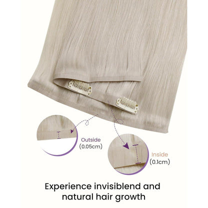 Echthaar Clip-in Extensions Blond #60 – 35cm, 100g