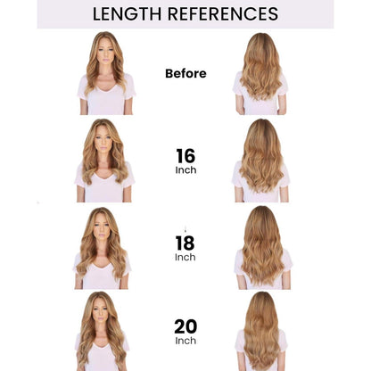 Echthaar Clip-in Extensions Blond #60 – 35cm, 100g