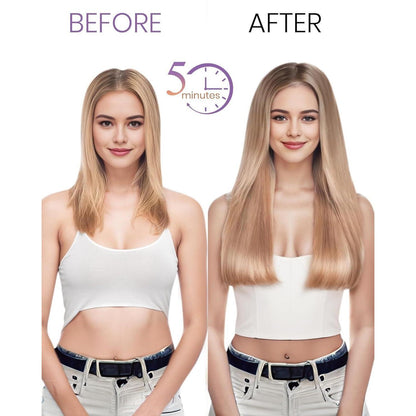 Echthaar Clip-in Extensions Blond #60 – 35cm, 100g