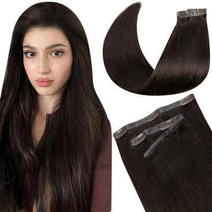 Echthaar Clip-in Extensions Blond #60 – 35cm, 100g