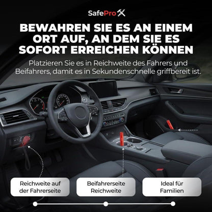 Notfallhammer Auto mit Gurtschneider (6er-Pack)